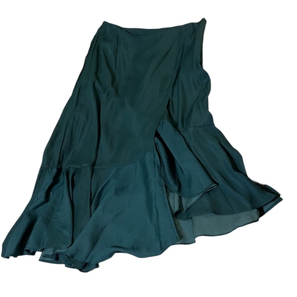 🔥HOST PICK🔥 Skies Are Blue Emerald Green Skirt -Size 12 - Picture 4 of 5